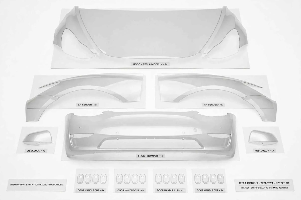 Tesla Model Y Door Handle Cup PPF Kit (4-Pack) | Clear Protection
