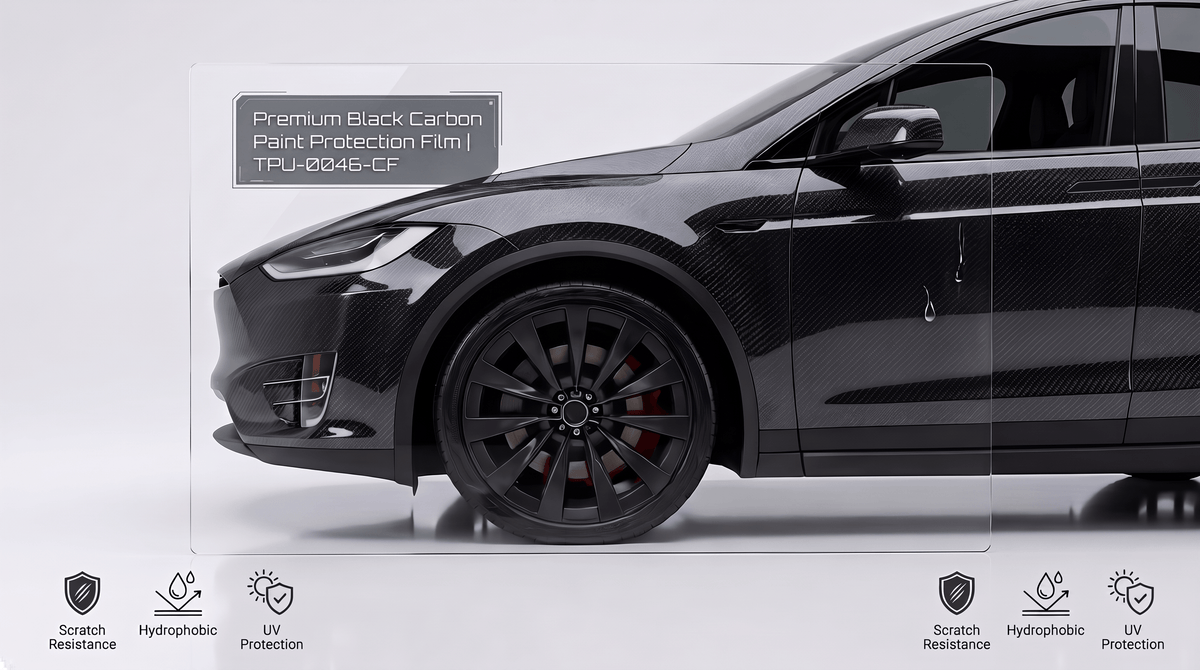 CYBERSKIN SHIELD | EG FILM - Premium Black Carbon Paint Protection Film (TPU-0046-CF) - EG FILM & CyberSkin Shield