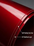 Cyber Skin Shield — Pagoda Red Metallic Color Paint Protection Film (TPU)