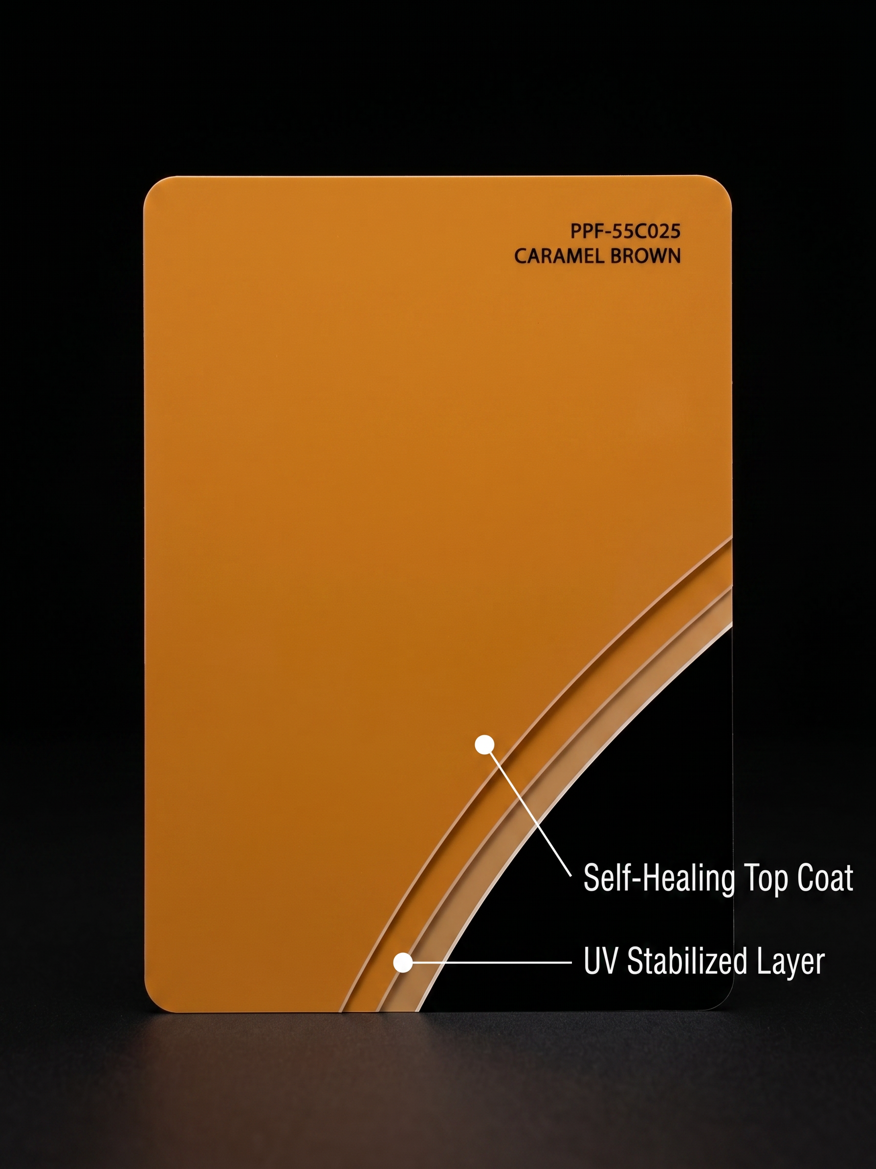Cyber Skin Shield — Caramel Brown Color Paint Protection Film (TPU)