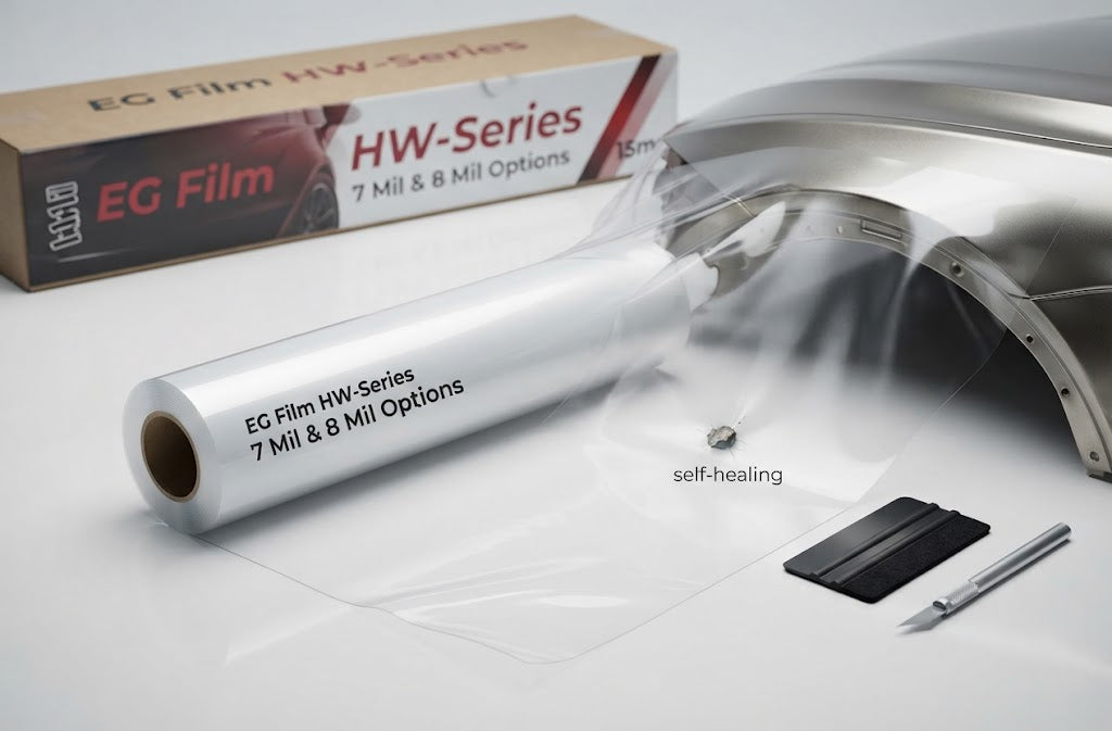 EG Film HW-Series Premium Automotive Film – 15m Roll (7 Mil & 8 Mil)