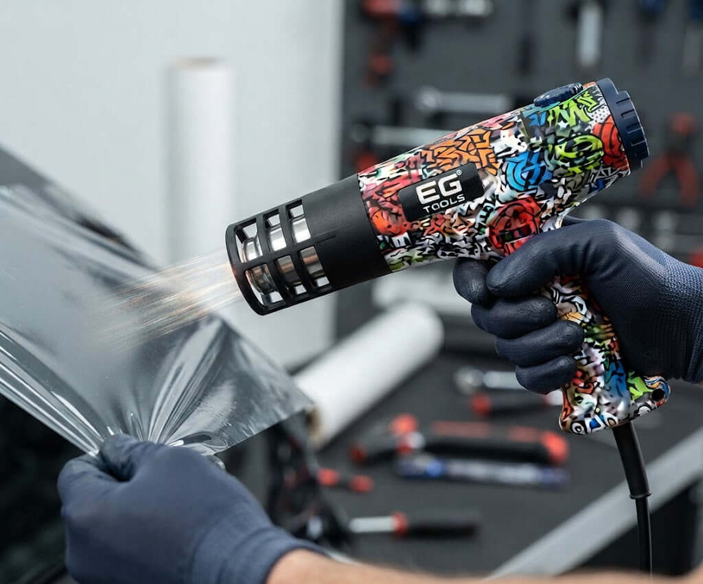 EG Tools Professional 2000W Digital Heat Gun – Tactical Camo Edition (Vinyl Wrap & PPF)
