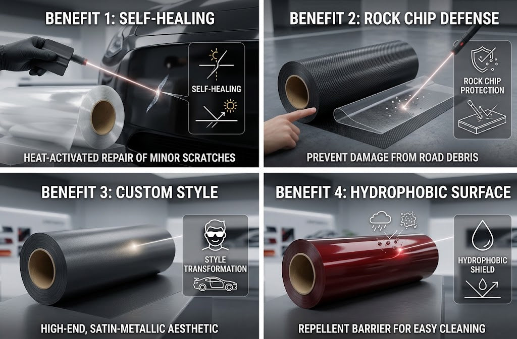 Dragon Blood Red TPU Paint Protection Film