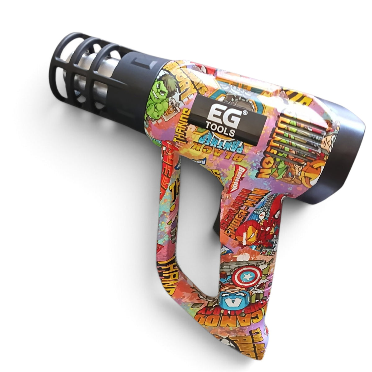 EG Tools Professional 2000W Digital Heat Gun – Comic Graffiti Doodle Edition (Vinyl Wrap & PPF)