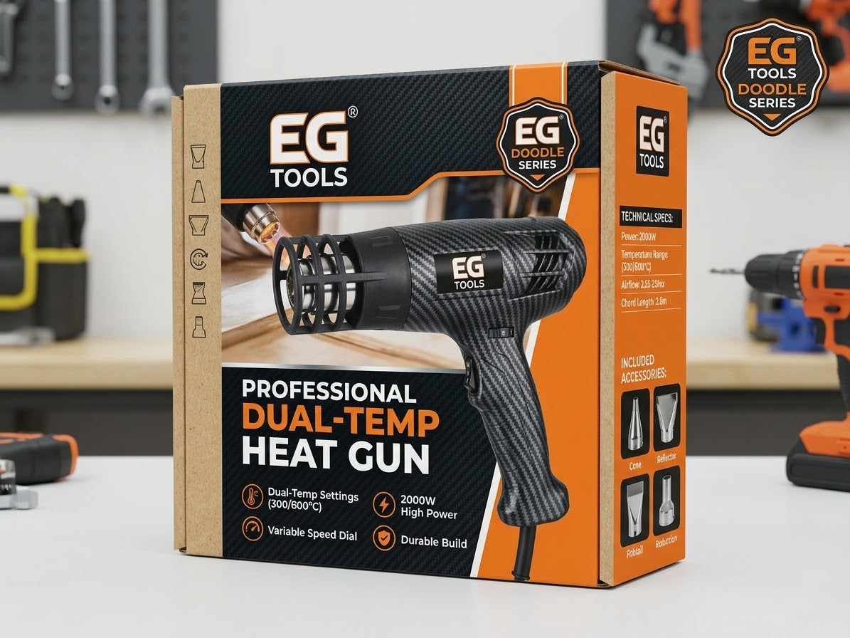 EG Tools Pro Series Dual-Temperature Heat Gun for Vinyl & PPF