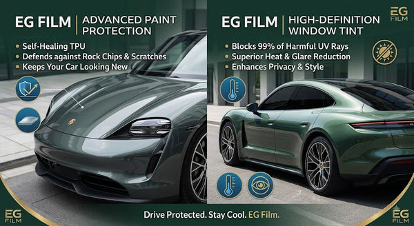 EG FILM 1-Ply HD Series High-Definition Automotive Window Tint Fil - EG FILM & CyberSkin Shield