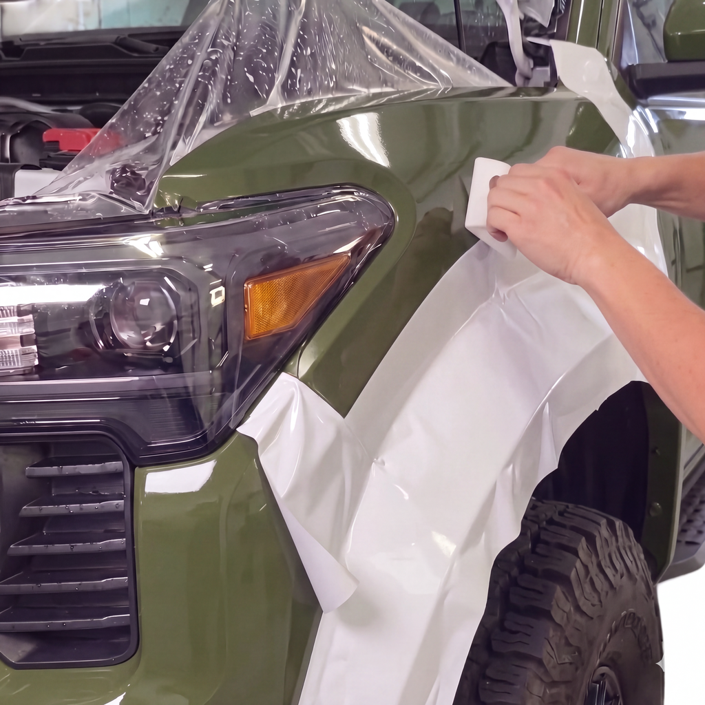 CYBERSKIN SHIELD by EG FILM | TPU-0178-HD Combat Green Color PPF (Wet & Dry Apply) - EG FILM & CyberSkin Shield