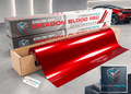 CyberSkin Blood Dragon Red Paint Protection Film by My Store, a vibrant red color PPF for vehicle protection and styling.