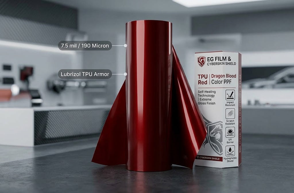 Dragon Blood Red TPU Paint Protection Film