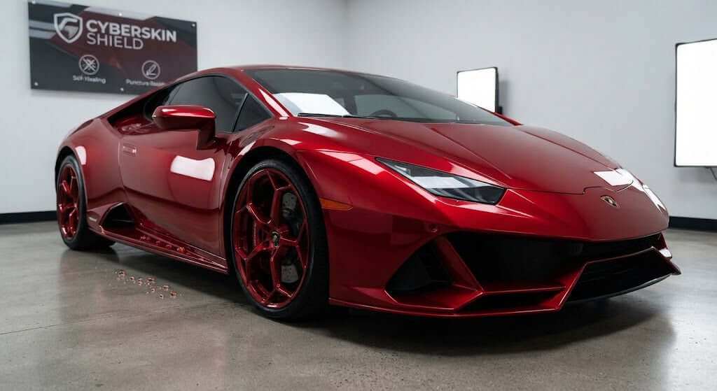 CYBERSKIN SHIELD by EG FILM | Romanee Red Color Paint Protection Film (Model: TPU-0056-MS)