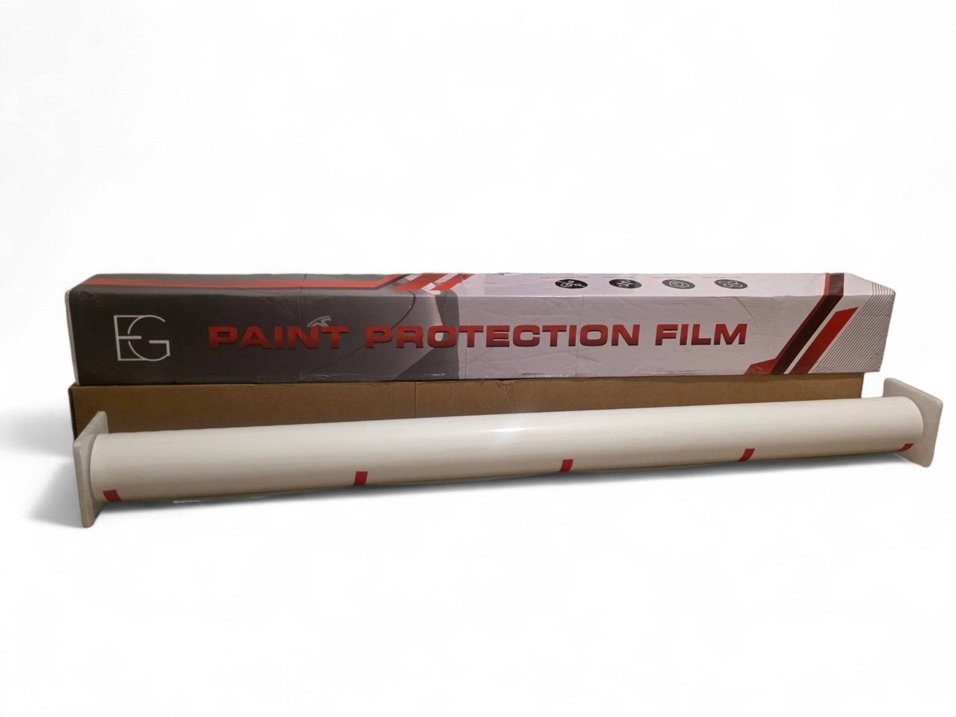 High-performance clear paint protection film by My Store, premium TPU for vehicle paint protection, transparent and durable.
