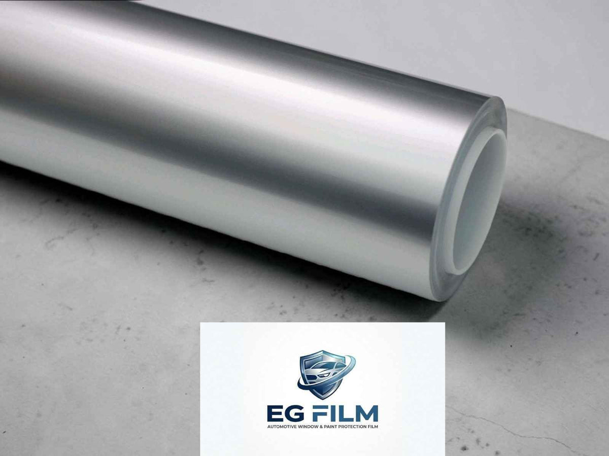 EG FILM PREMIUM COLOR PPF SUPER BRIGHT GT SILVER 8MIL THICKNESS  60"X50'FT ROLL