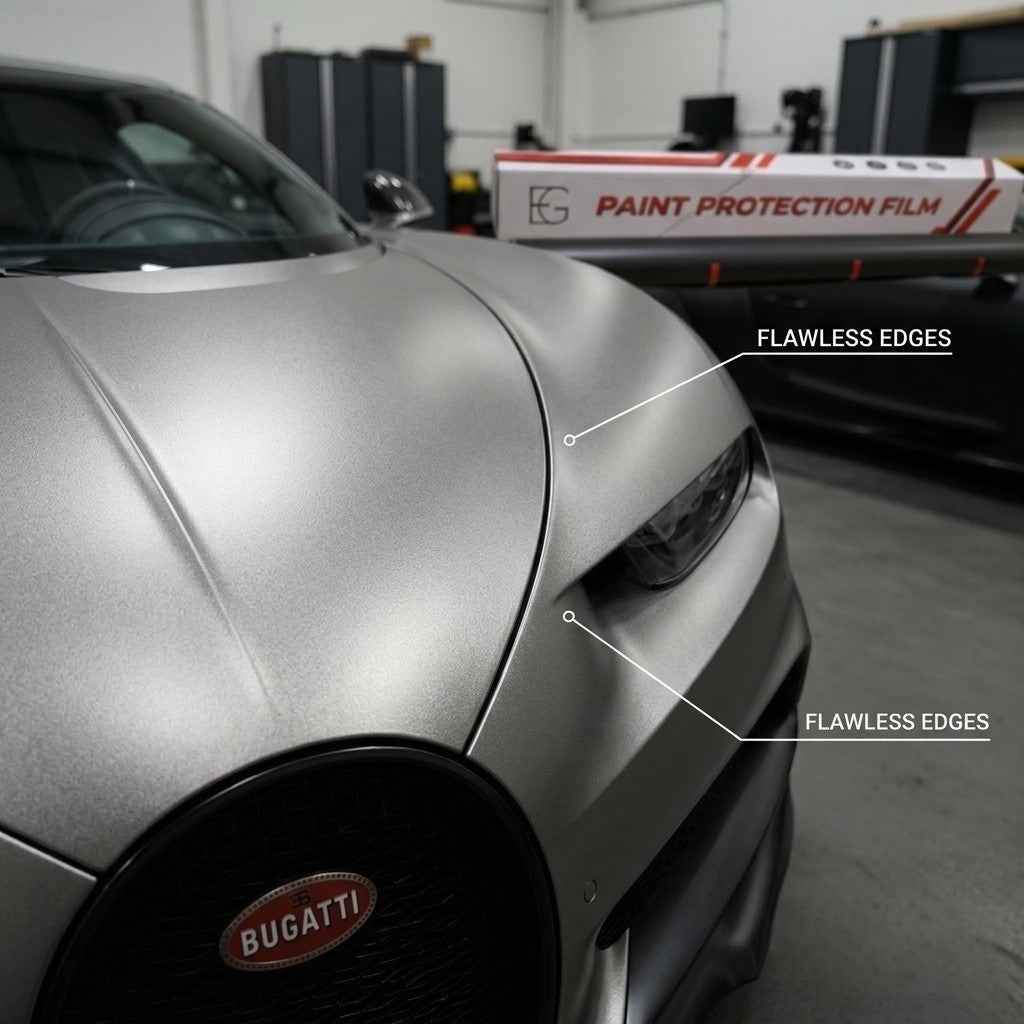 EG FILM PREMIUM COLOR PPF SUPER BRIGHT GT SILVER 8MIL THICKNESS  60"X50'FT ROLL