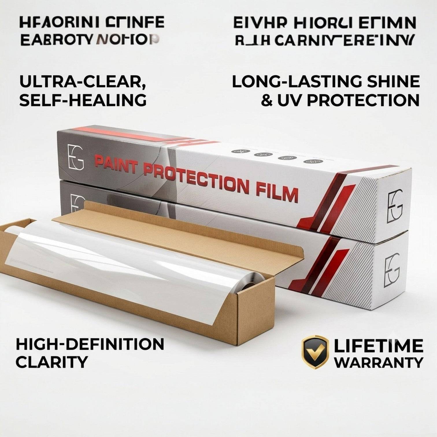 EG FILM TPH-A13 Series 6.5mil clear paint protection film roll, 60" x 50' for vehicle paint protection.