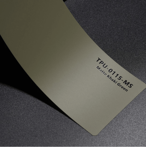CYBERSKIN SHIELD by EG FILM | TPU-0115-MS Matte Khaki Green Color PPF (Crystal Army Green)