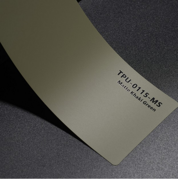 CYBERSKIN SHIELD by EG FILM | TPU-0115-MS Matte Khaki Green Color PPF (Crystal Army Green) - EG FILM & CyberSkin Shield