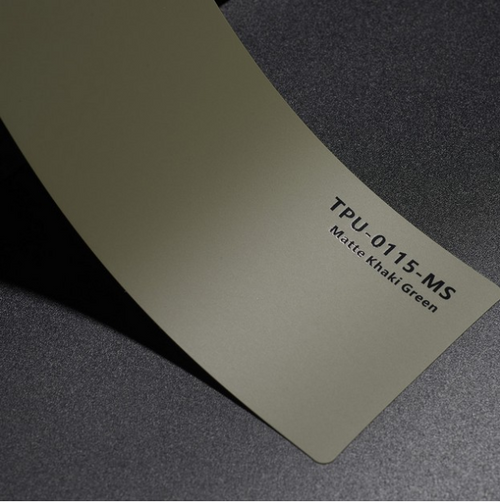 CYBERSKIN SHIELD by EG FILM | TPU-0115-MS Matte Khaki Green Color PPF (Crystal Army Green) - EG FILM & CyberSkin Shield